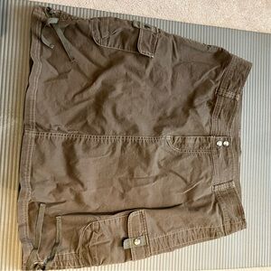 Kuhl Brown/olive Cargo Skirt